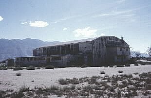 Manzanar camp community center.